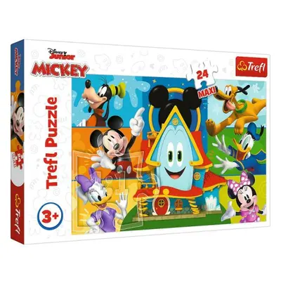 TREFL Mickeyho klubík: Mickey Mouse a kamarádi MAXI 24 dílků