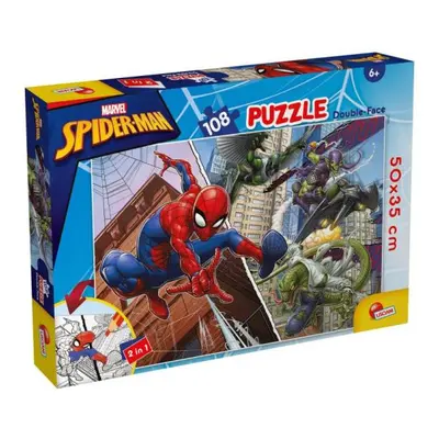 Oboustranné podlahové puzzle 108 dílků Marvel Spiderman LISCIANI 99702