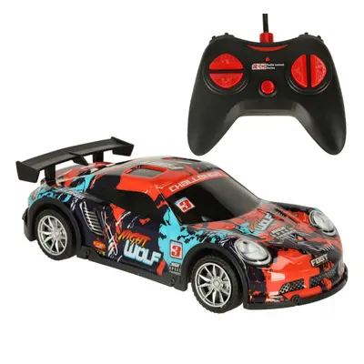 RC sportovní auto modré a červené