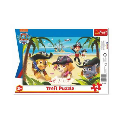 Trefl deskové Přátelé z Tlapkové patroly/Paw Patrol 33x23cm 15 dílků