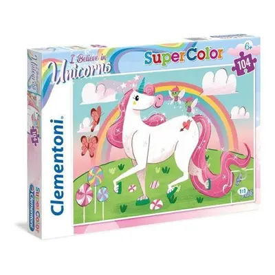 Clementoni Puzzle 104 dílků Unicorn I Believe in Unicorns 27109