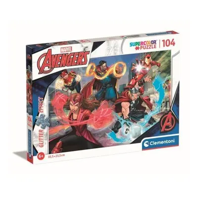 Clementoni Puzzle 104 dílků třpytivých Avengers. Marvel