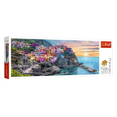 TREFL Panoramatické Vernazza při západu slunce Itálie 500 dílků