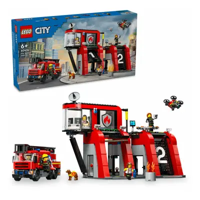 LEGO 60414 CITY hasičská stanice s hasičským autem