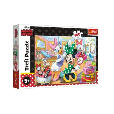 Trefl Minnie Disney v salónu krásy 41x27,5cm v krabici 29x19x4cm 100 dílků