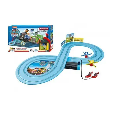 Autodráha Carrera First Paw Patrol/Tlapková Patrola 2,4m plast +2 auta na bat. v krabici 50x30x7