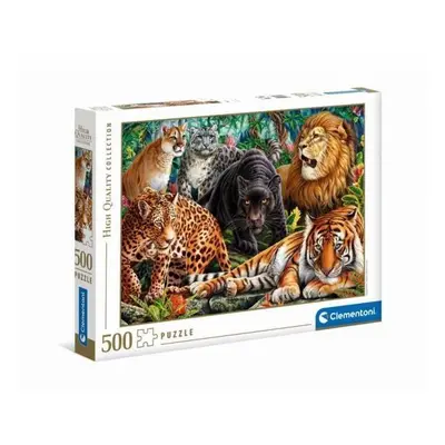 Clementoni Puzzle 500 dílků Divoké kočky