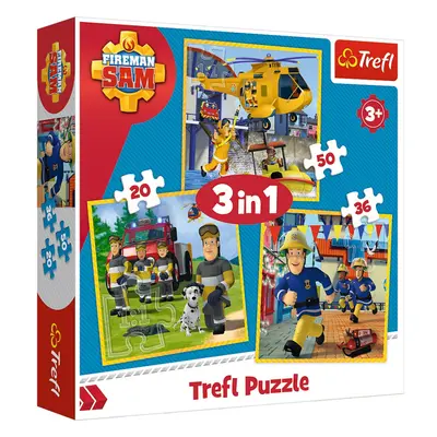 Trefl | Puzzle 3v1 Sam v akci 20,36,50 ks