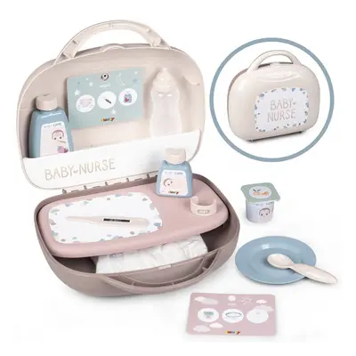 Smoby Přebalovací potřeby v kufříku Vanity Natur DAmour Baby Nurse s 12 doplňky