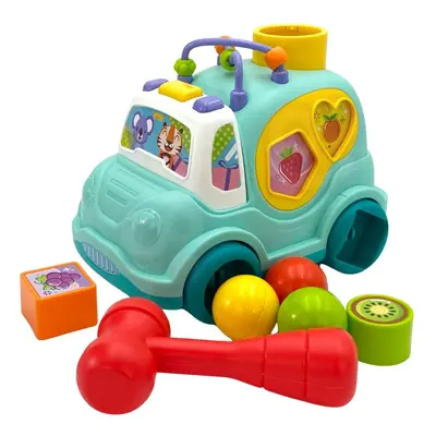 BABY Autíčko vkládačka Musical Car Sorter modrý