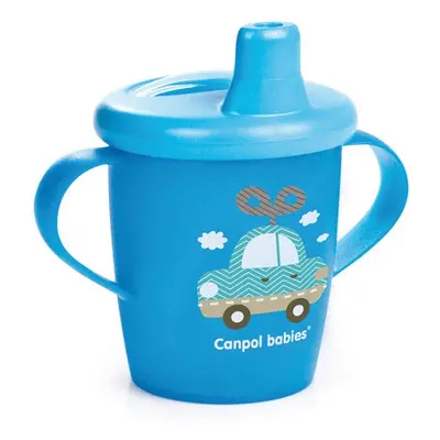 Canpol babies Nevylévací hrneček TOYS 250ml modrý