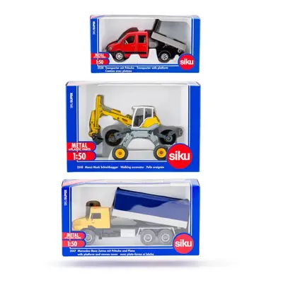 SIKU Super - set 3 stavebních strojů B, 1:50