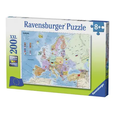 Ravensburger Politická mapa Evropy XXL 200 dílků