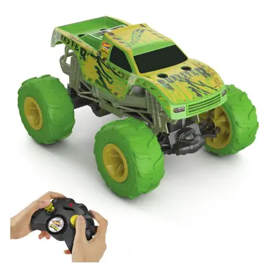 Hot Wheels RC MONSTER TRUCKS GUNKSTER SVÍTÍCÍ VE TMĚ 1:15