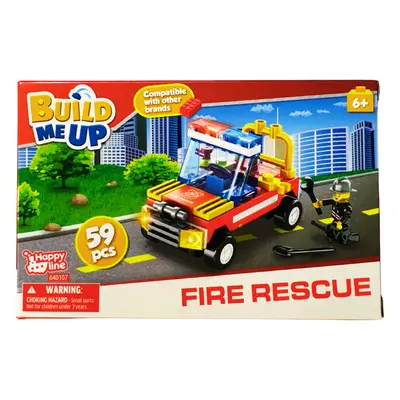 Stavebnice BuildMeUP - Fire rescue 59 dílků