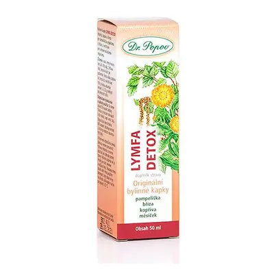 Lymfa – detox, originální bylinné kapky, 50 ml Dr. Popov