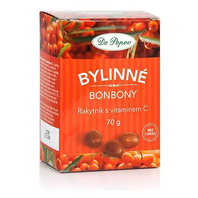 Bonbony Rakytník s vitamínem C, 70 g Dr. Popov