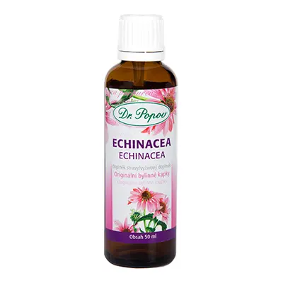 Echinacea , originální bylinné kapky, 50 ml Dr. Popov