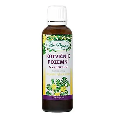 Kotvičník zemní s vrbovkou, originální bylinné kapky, 50 ml Dr. Popov