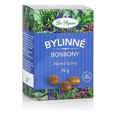 Bonbony Alpské byliny, 70 g Dr. Popov