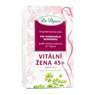 Vitální žena 45+, porcovaná směs, 30 g Dr. Popov