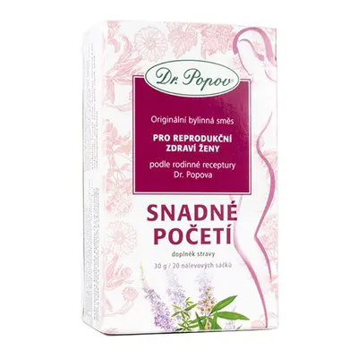 Snadné početí, porcovaná směs, 30 g Dr. Popov