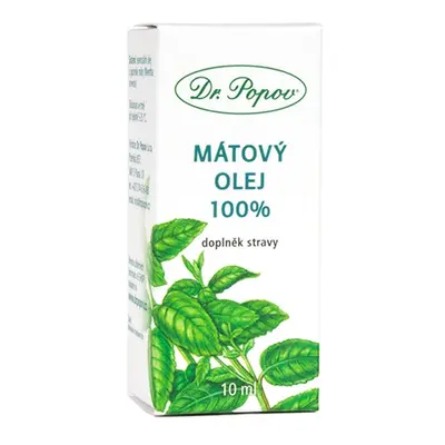 Mátový olej 100%, 10 ml Dr. Popov