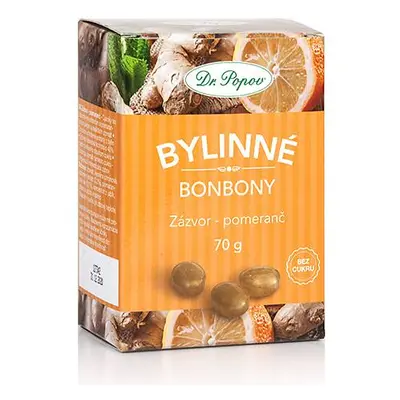 Bonbony Zázvor - pomeranč, 70 g Dr. Popov