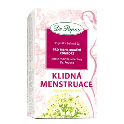 Klidná menstruace, porcovaný čaj, 30 g Dr. Popov