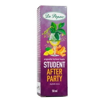 STUDENT After party, bylinné kapky, 50 ml Dr. Popov