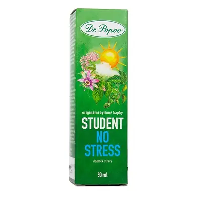 STUDENT No stress, bylinné kapky, 50 ml Dr. Popov