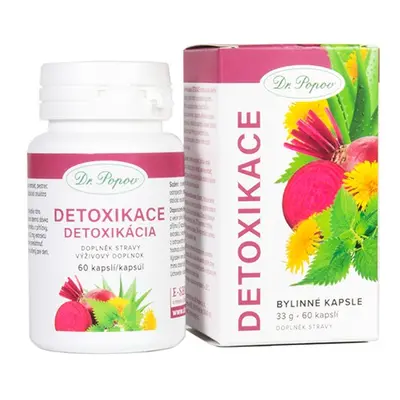 Bylinné kapsle Detoxikace, 60 kapslí Dr. Popov