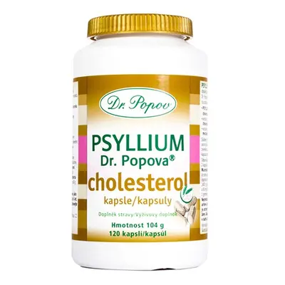 Psyllium Dr. Popova CHOLESTEROL kapsle, 120 ks Dr. Popov