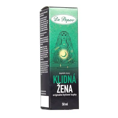 Klidná žena, originální bylinné kapky, 50 ml Dr. Popov