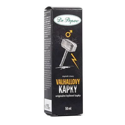 Valhallovy kapky, originální bylinné kapky, 50 ml Dr. Popov