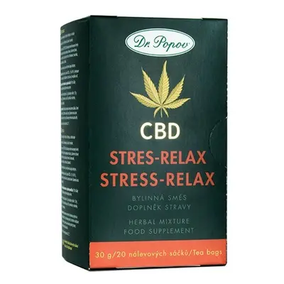 Konopný čaj s CBD Stres-Relax, 30 g Dr. Popov