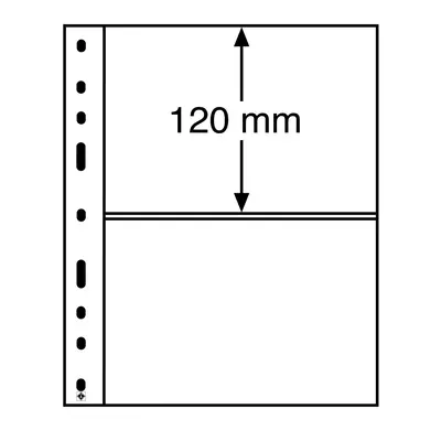Průhledné albové listy (10ks) - OPTIMA - 2 kapsy