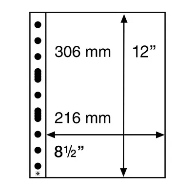 Průhledné albové listy (5ks) - GRANDE 1C