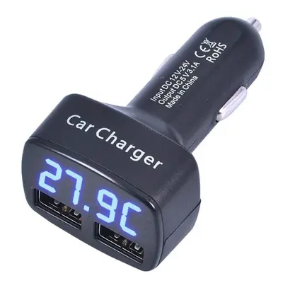 Auto USB nabíječka DC5V 3,1A - 4 v 1