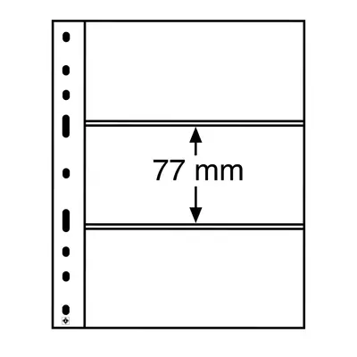 Průhledné albové listy (10ks) - OPTIMA - 3 kapsy
