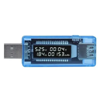 V-A metr a měřič kapacity 4-20V/0-3A DC KWS-V20 - USB tester