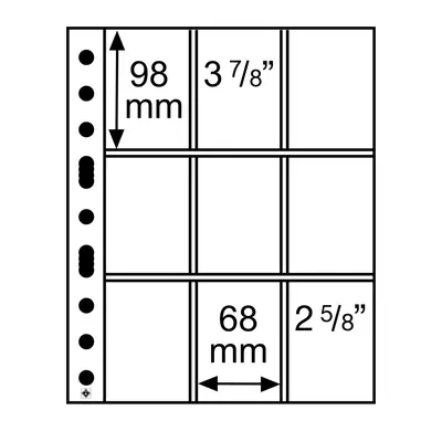 Průhledné albové listy (5ks) - GRANDE 3/3C, na sběratelské karty