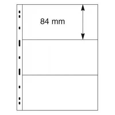 Průhledné albové listy na bankovky (5ks) - UNIPLATE 093