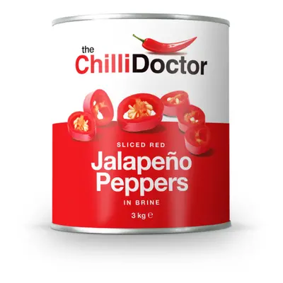 The Chilli Doctor Krájené červené Jalapeño papričky v nálevu 3 kg - Indie