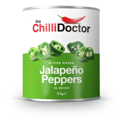 The Chilli Doctor Krájené zelené Jalapeño papričky v nálevu 3 kg - Egypt