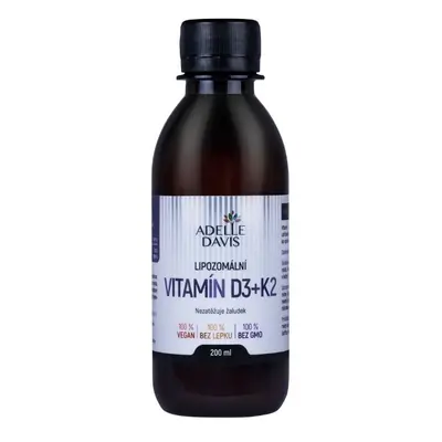 Adelle Davis Lipozomální Vitamín D3+K2 200 ml