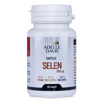 Adelle Davis Selen, 200 mcg, 60 kapslí