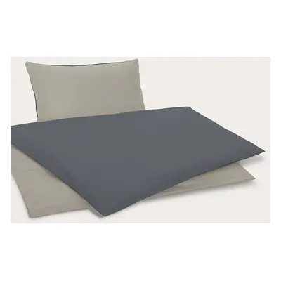 Ložnice21. Povlečení Mirabell Grafit/Warm grey Rozměr: 70x90 cm + 140x220 cm