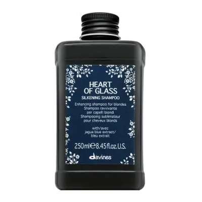 Davines Heart Of Glass Silkening Shampoo posilující šampon pro barvené, chemicky ošetřené a zesv