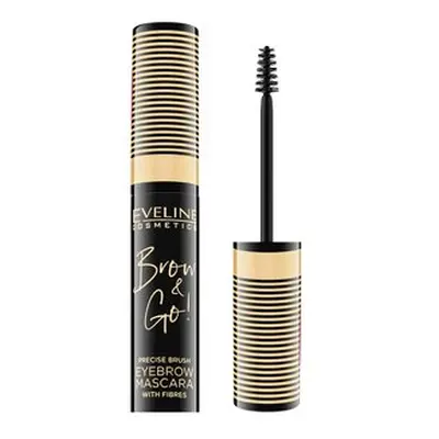 Eveline Eyebrow Mascara gel pro úpravu obočí 02 Dark Brown 6 ml